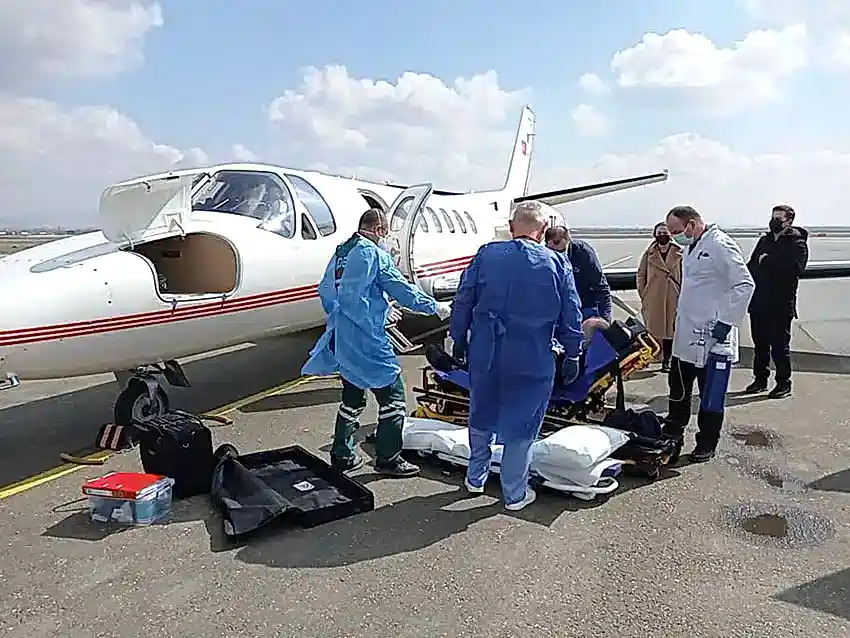 özel uçak ile hasta taşıma